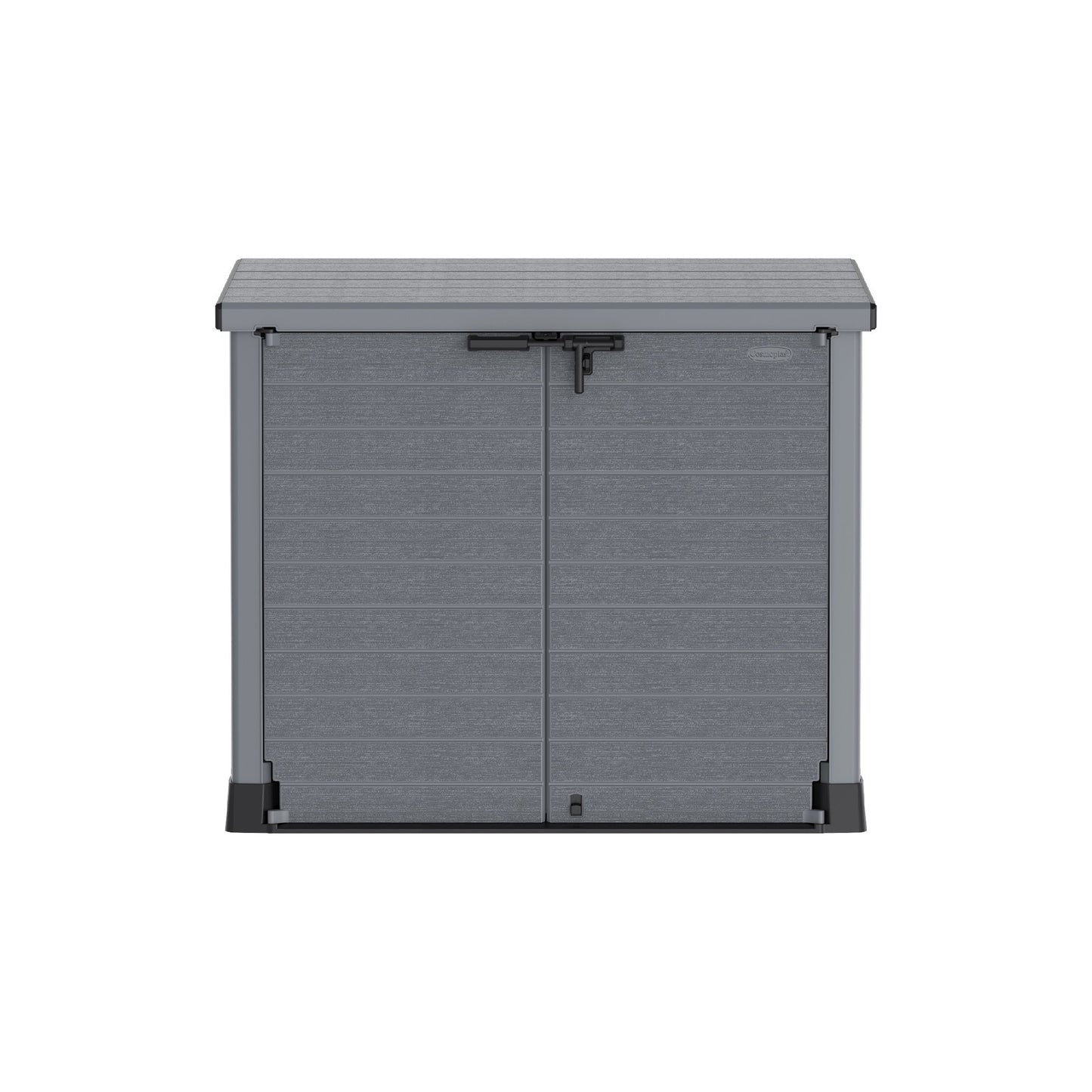 Cedargrain 1200L Small Storage Shed with Flat Lid - Cosmoplast Qatar