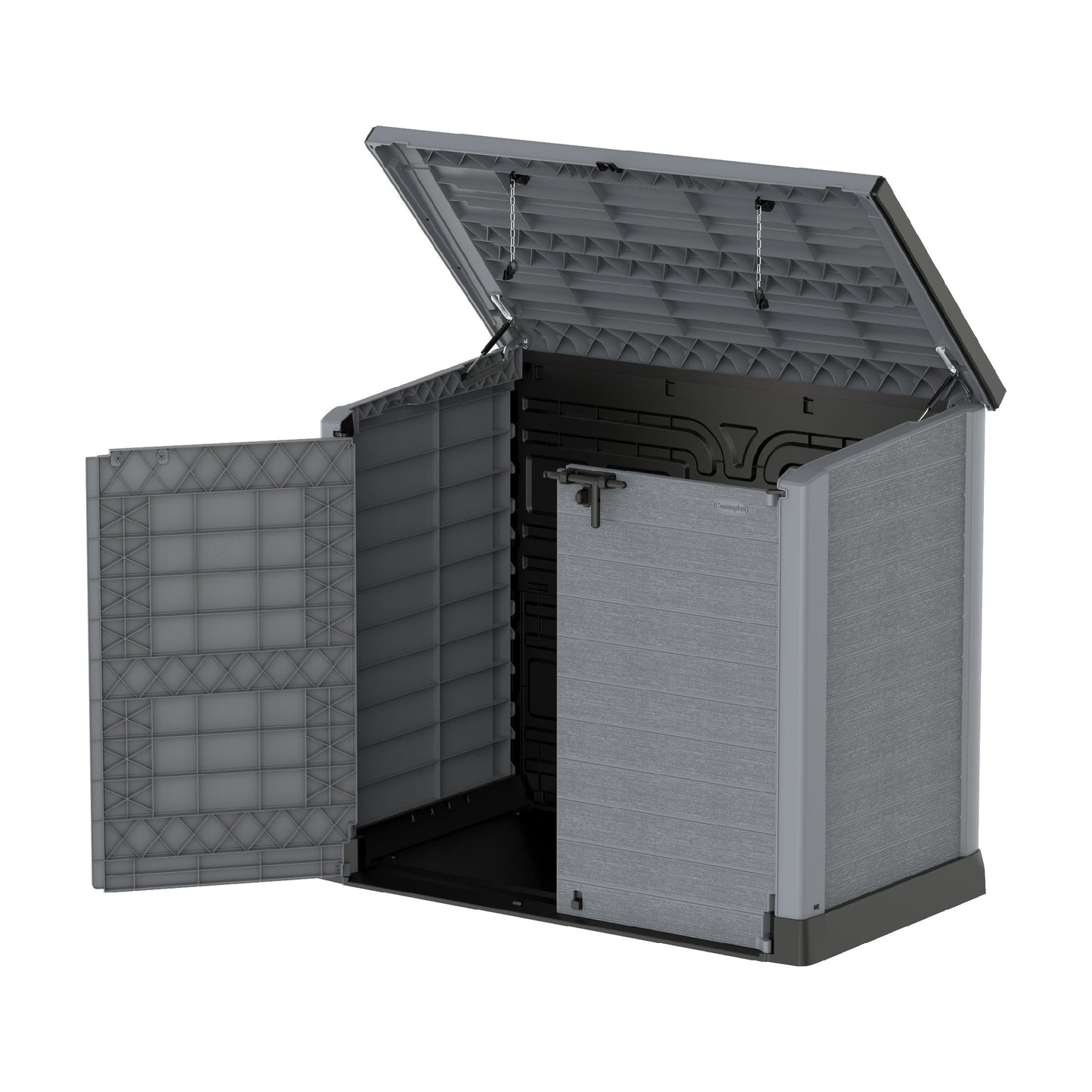 Cedargrain 1200L Small Storage Shed with Flat Lid - Cosmoplast Qatar