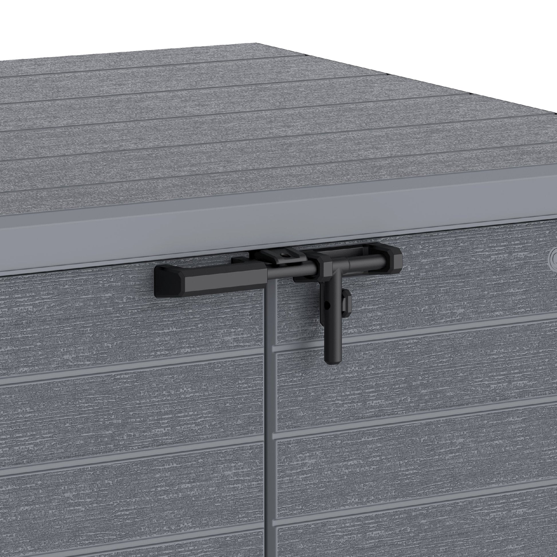 Cedargrain 1200L Small Storage Shed with Flat Lid - Cosmoplast Qatar