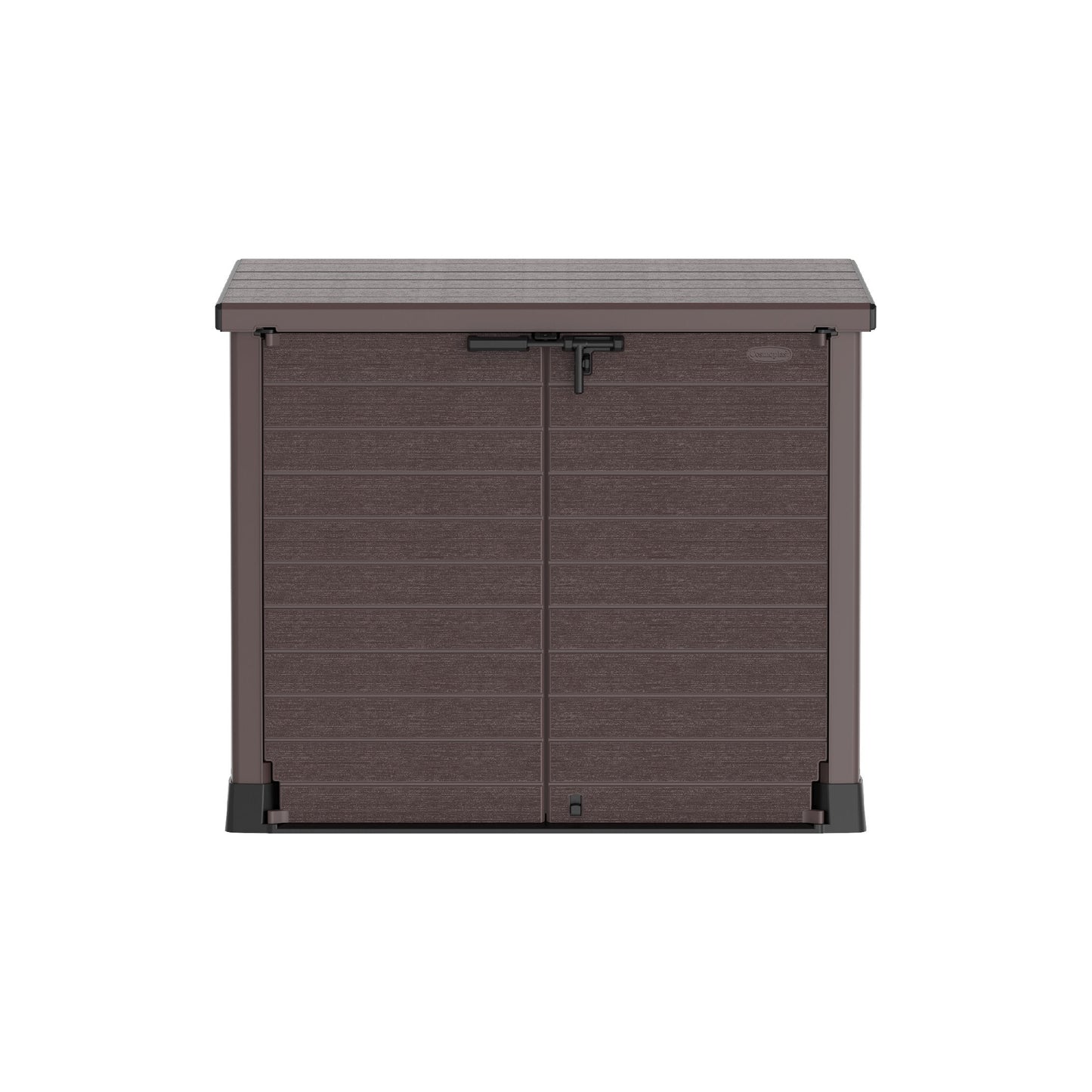 Cedargrain 1200L Small Storage Shed with Flat Lid - Cosmoplast Qatar