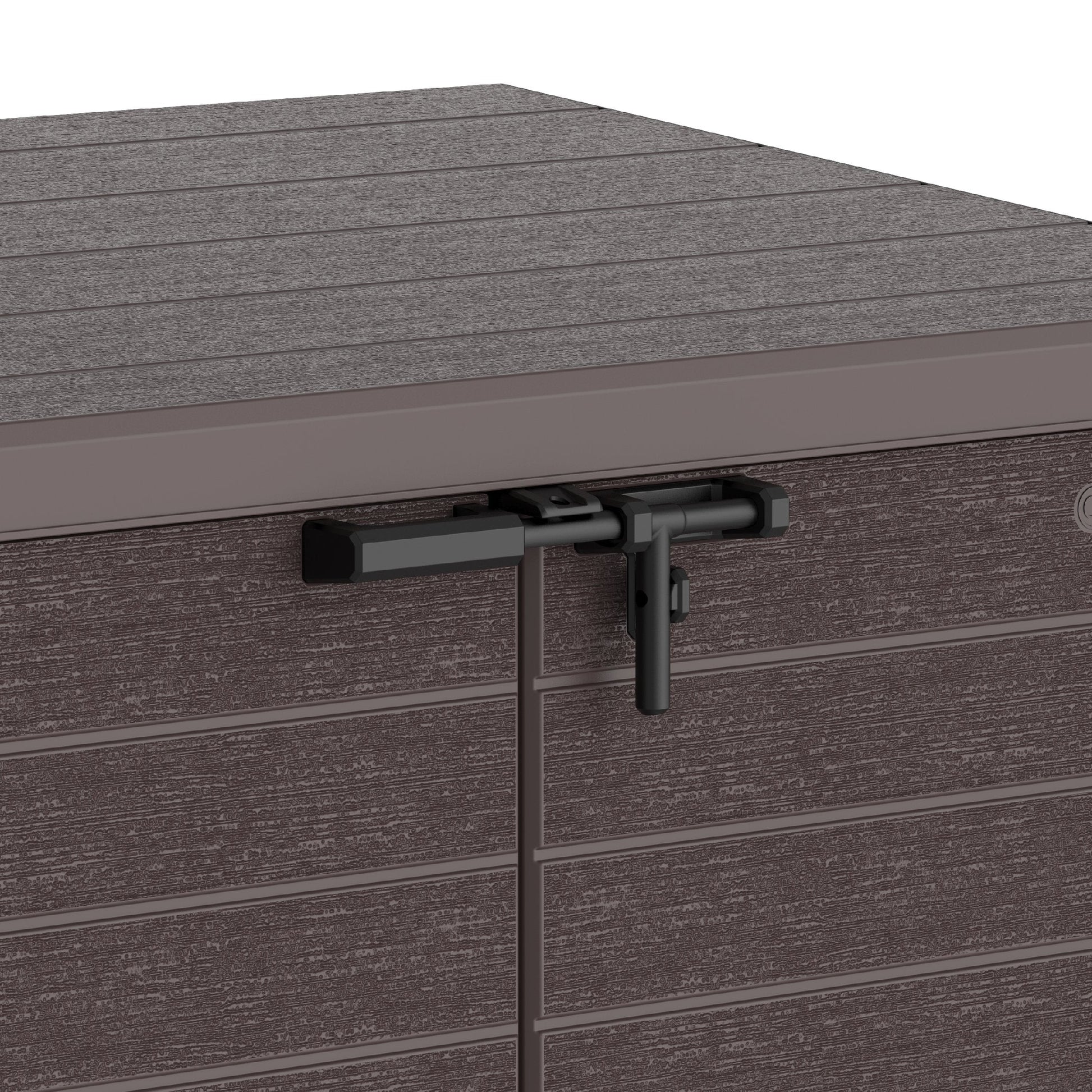 Cedargrain 1200L Small Storage Shed with Flat Lid - Cosmoplast Qatar