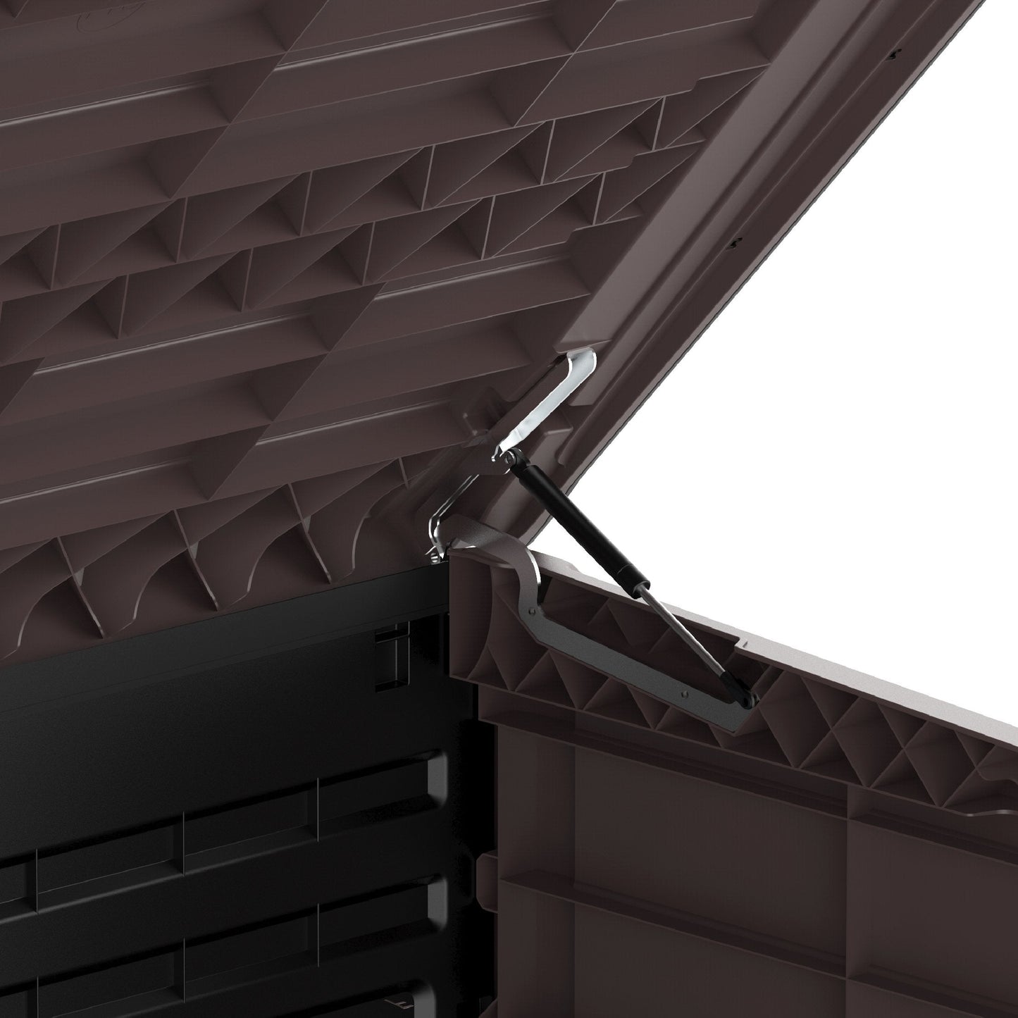 Cedargrain 1200L Small Storage Shed with Flat Lid - Cosmoplast Qatar