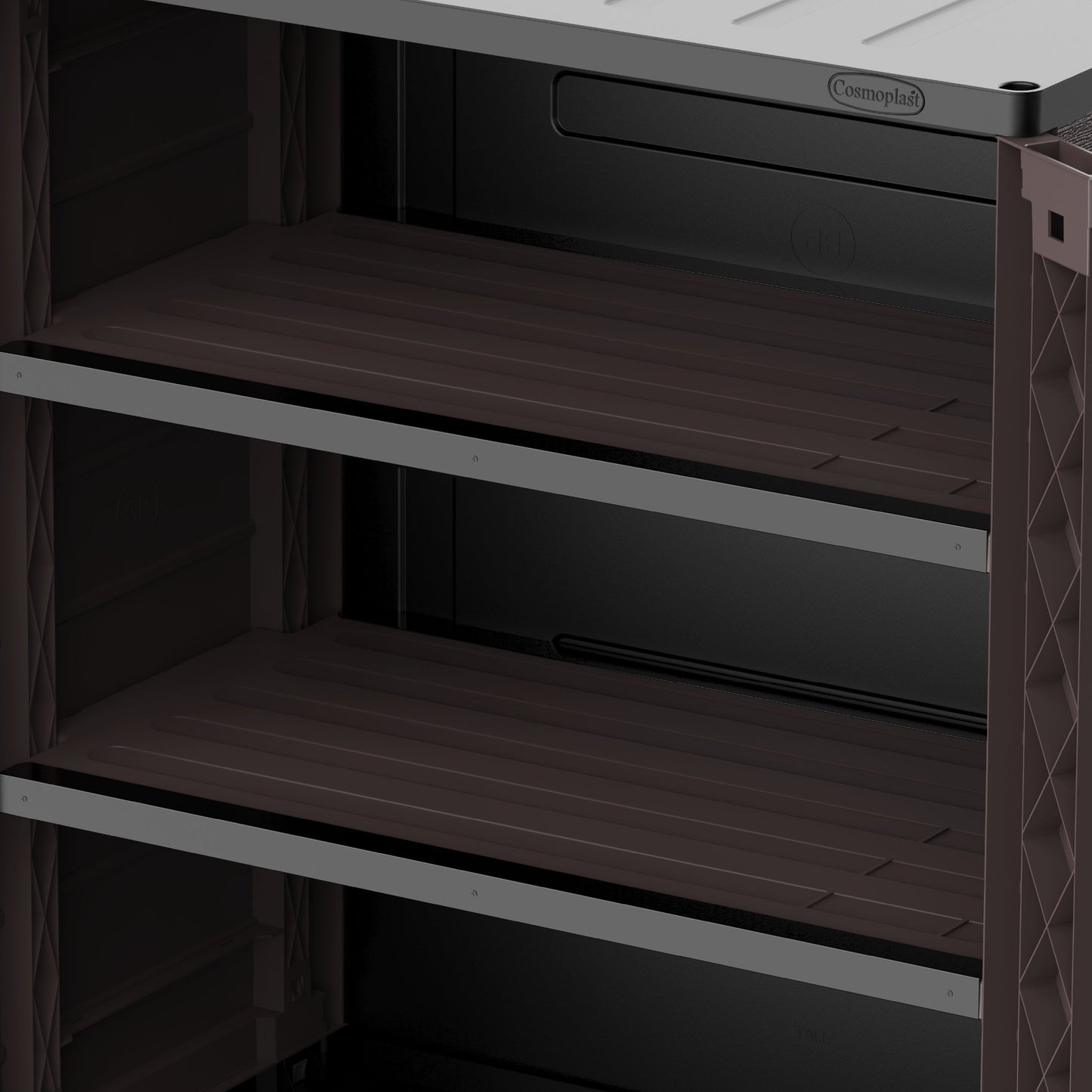 Cedargrain Vertical Storage Short Cabinet - Cosmoplast Qatar