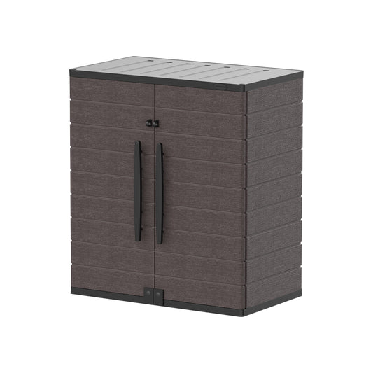 Cedargrain Vertical Storage Short Cabinet - Cosmoplast Qatar