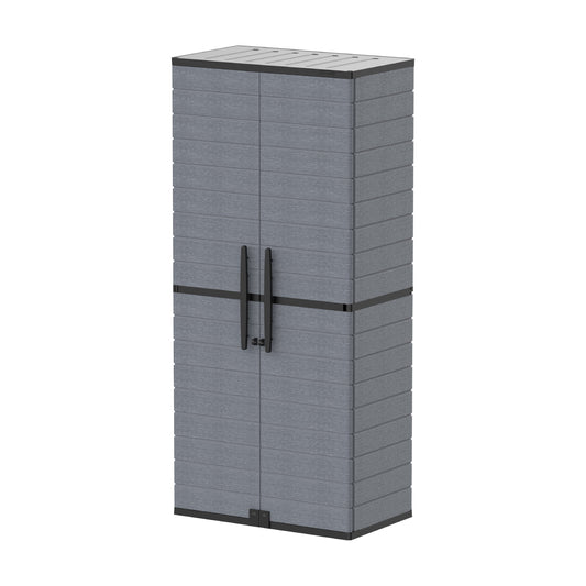 Cedargrain Vertical Storage Tall Cabinet - Cosmoplast Qatar