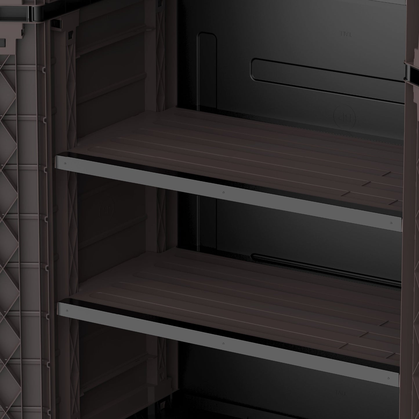 Cedargrain Vertical Storage Tall Cabinet - Cosmoplast Qatar