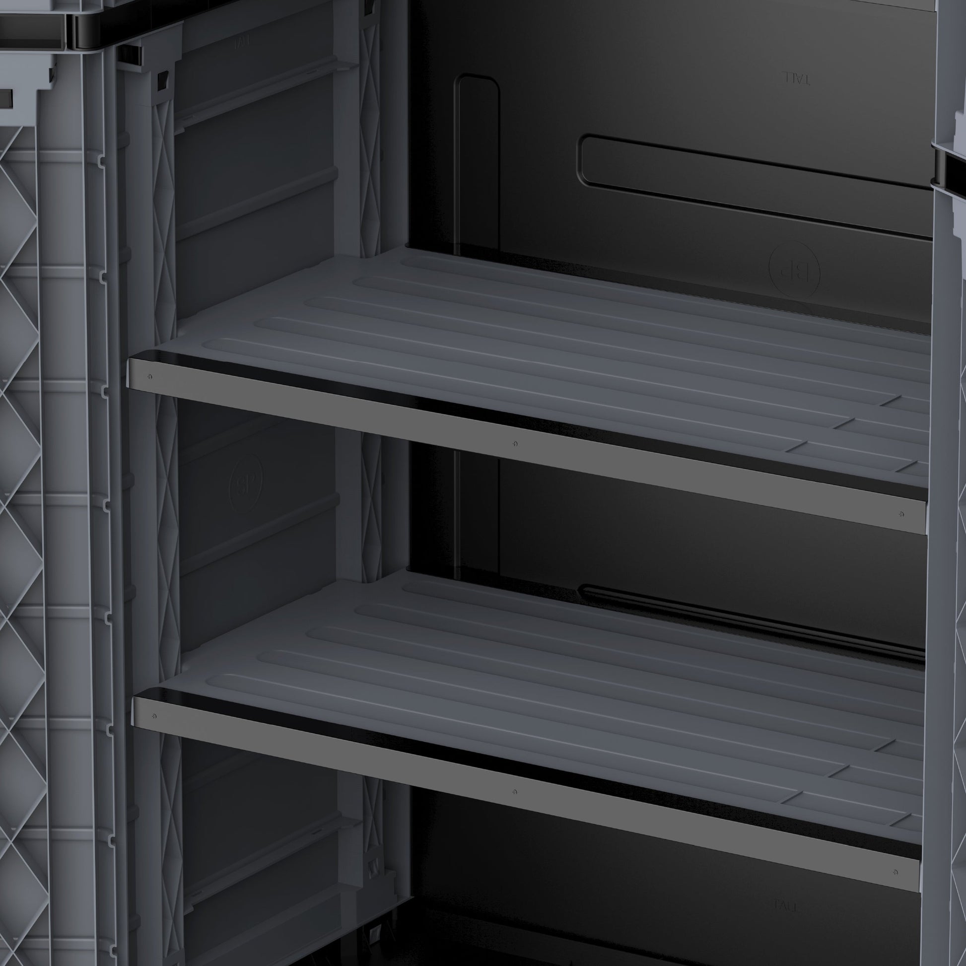 Cedargrain Vertical Storage Tall Cabinet - Cosmoplast Qatar