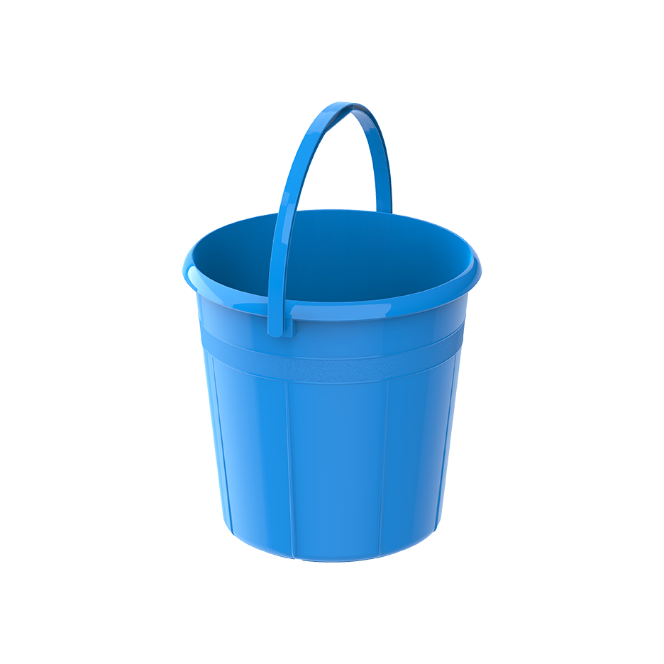 DX 20L Round Plastic Bucket with Handle - Cosmoplast Qatar