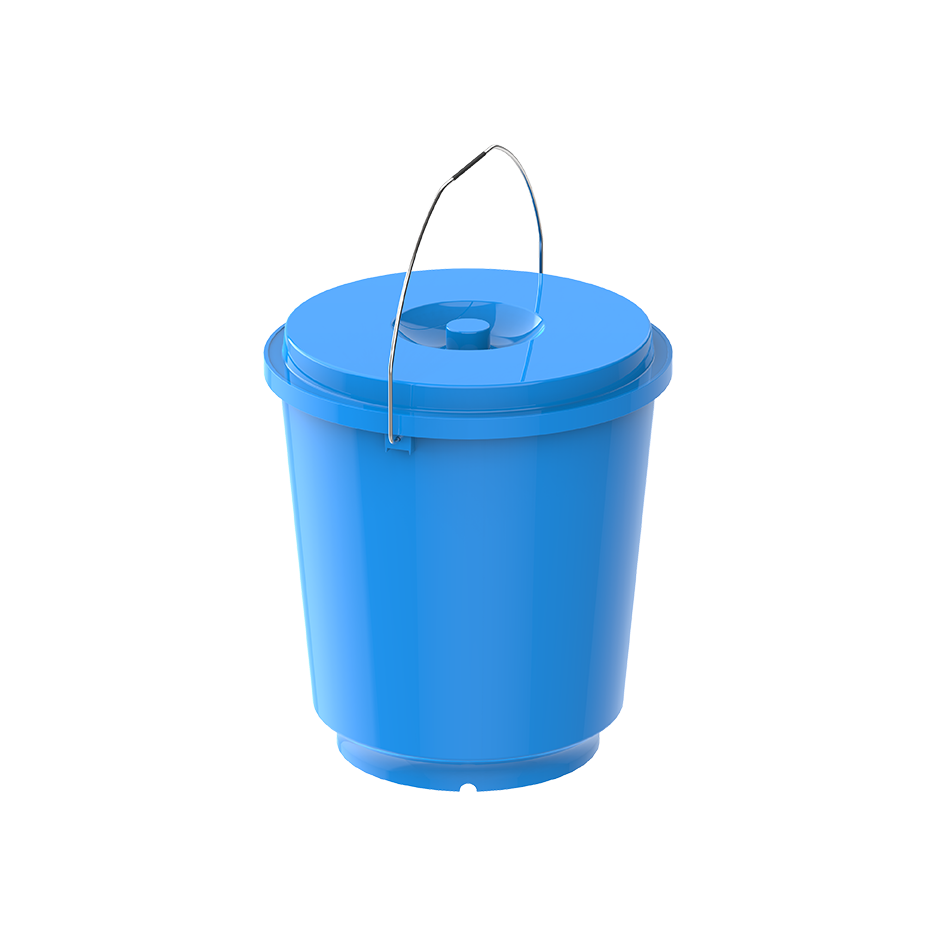 EX 20L Round Plastic Bucket with Steel Handle