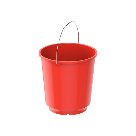 EX 26L Round Plastic Bucket with Steel Handle - Cosmoplast Qatar