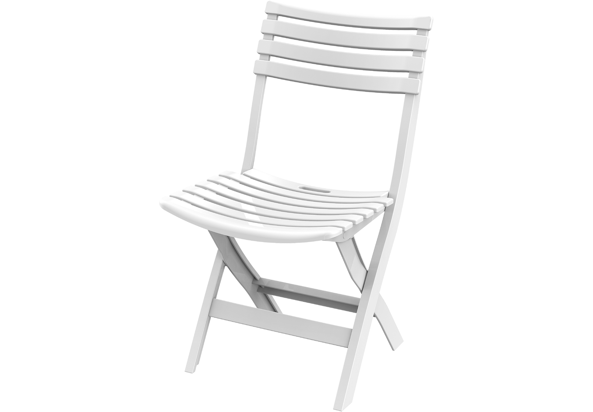 Plastic Garden Folding Chair White