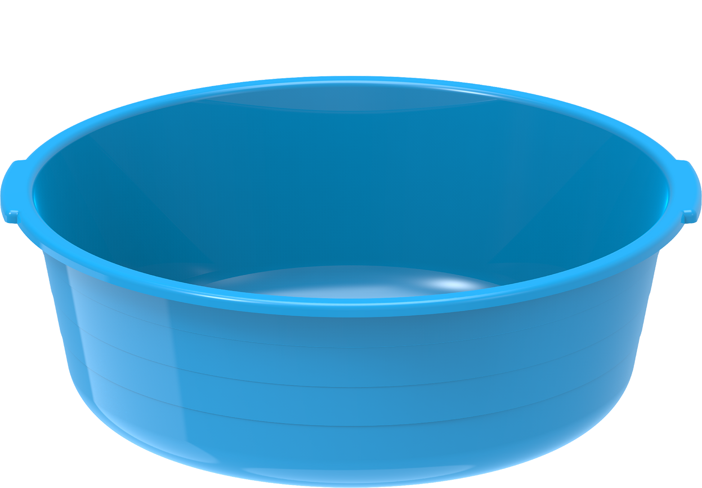 Plastic Round Basin Tub 56L Blue